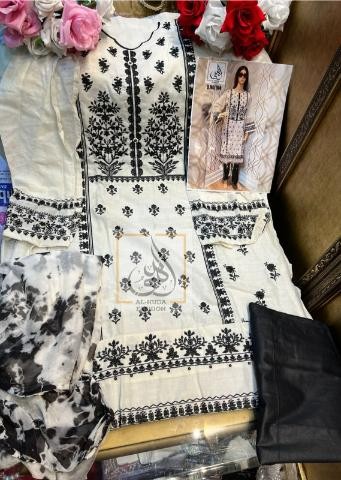 AL HUDA FASHION 104 SEMI STITCHED PAKISTANI DRESS