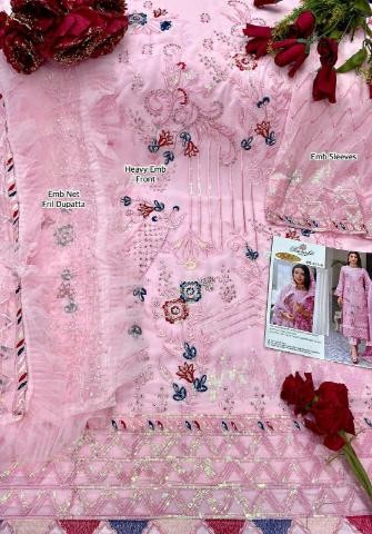 RAMSHA R 471 B SINGLE SALWAR SUITS EMBROIDERED 