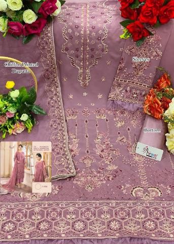 SHREE FABS S 553 GEORGETTE LATEST PAKISTANI SUITS