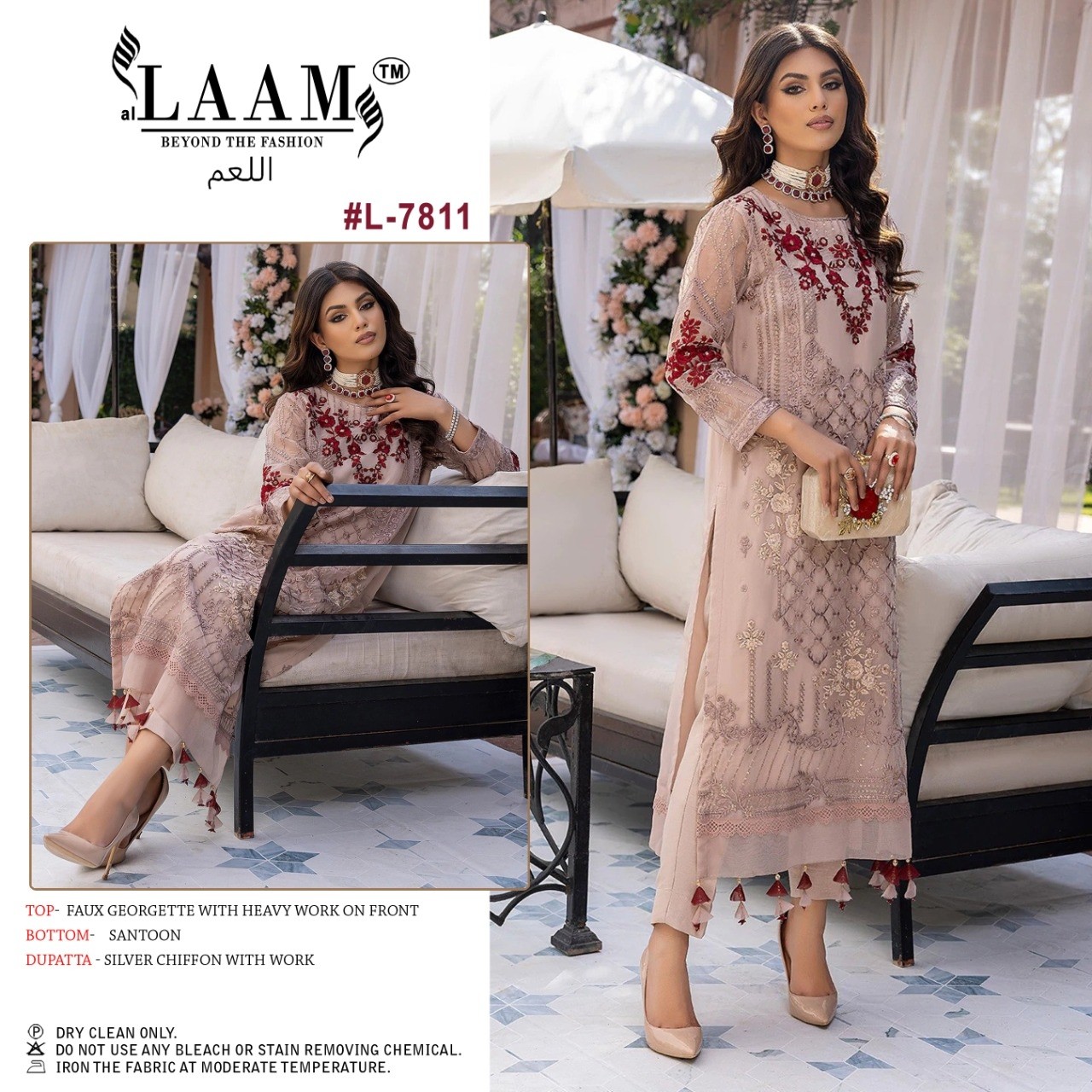 AL LAAM 7811 LUXURY PRET FORMAL WEAR COLLECTION KURTIS
