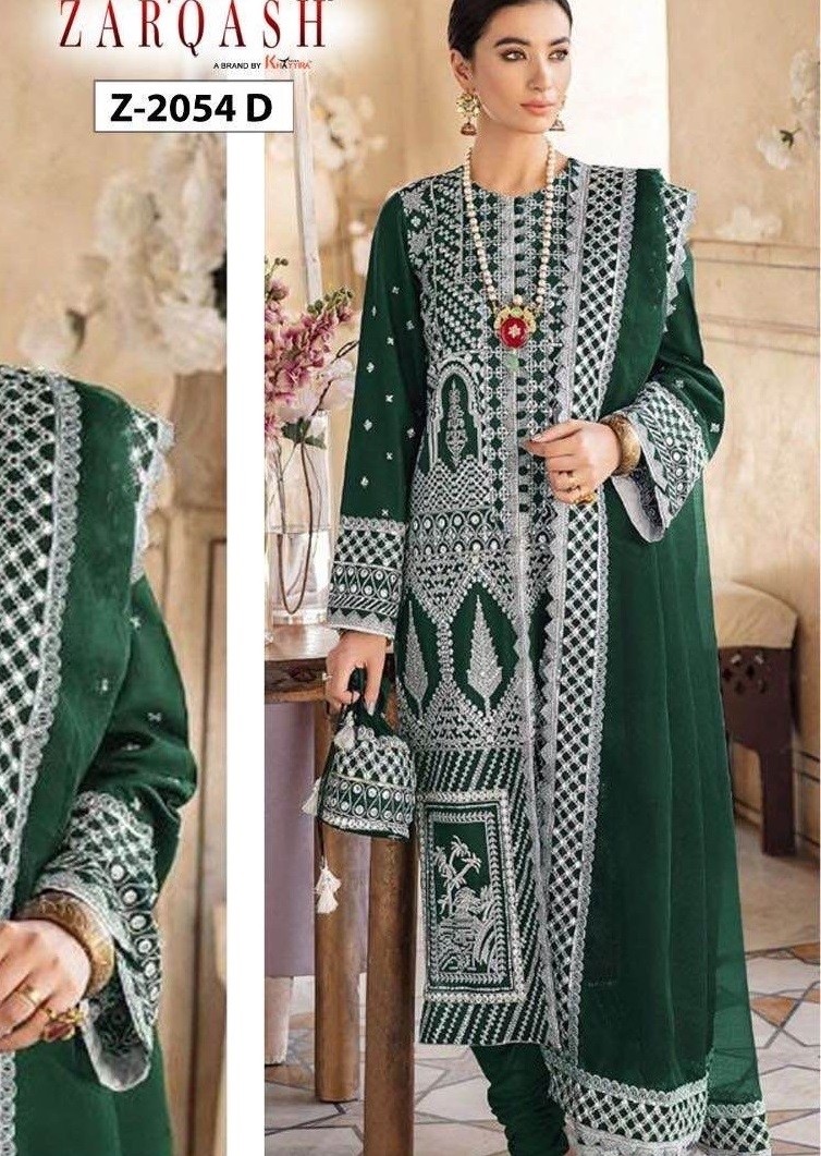 ZARQASH QALAMKAR Z 2054 D GREEN WHOLESALER ONLINE 