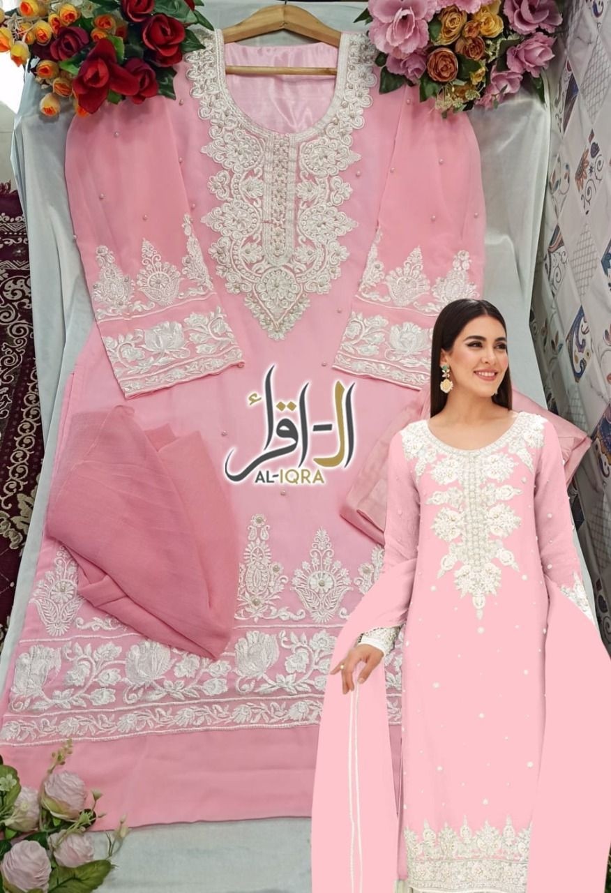 AL IQRA 1703 PAKISTANI KURTIS SINGLE GEORGETTE 