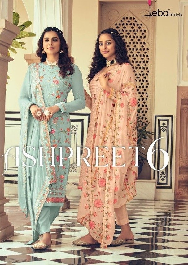 EBA LIFESTYLE 1464 ASHPREET 6 SALWAR KAMEEZ SINGLE WHOLESALER