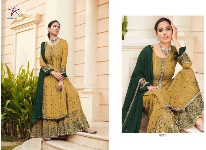 MISHAAL FAB 8015 HIT COLLECTION PAKISTANI SUITS