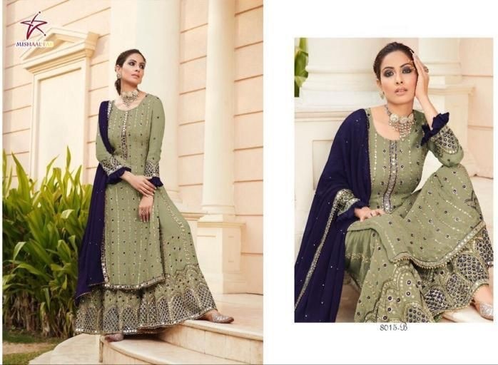 MISHAAL FAB 8015 HIT COLLECTION PAKISTANI SUITS