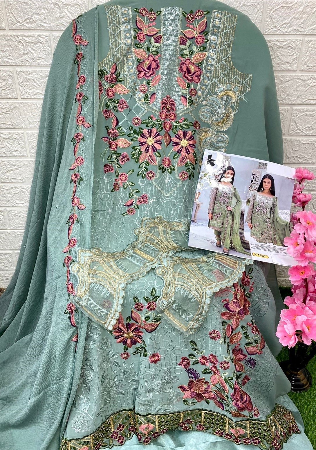 KAHF K 1001 PAKISTANI SALWAR SUITS WITH PRICE