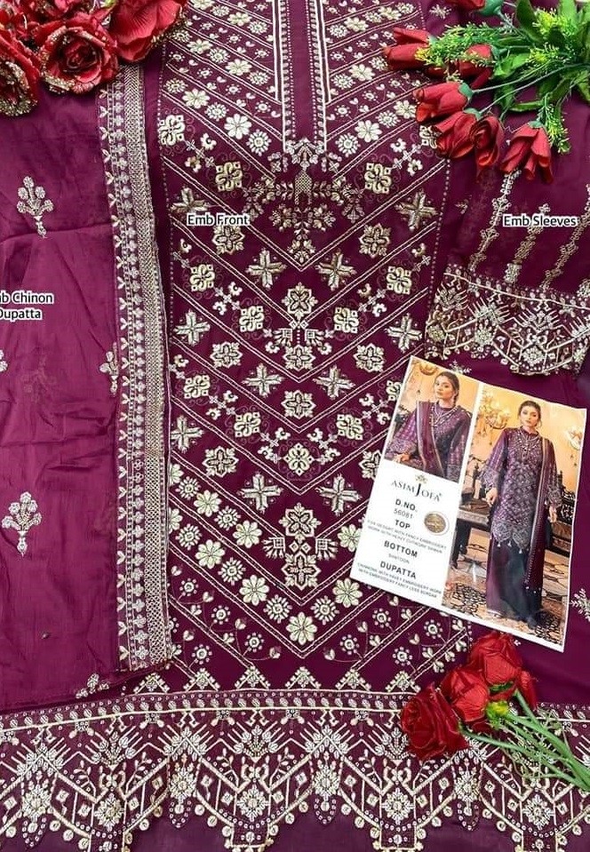 ASIM JOFA 56081 STYLISH PAKISTANI SUITS