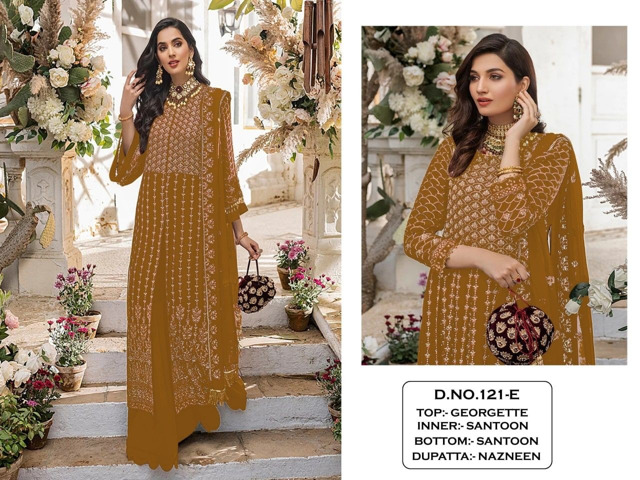 KALEESHA FASHION KF 121 TO 121 E PAKISTANI DRESSES SINGLE