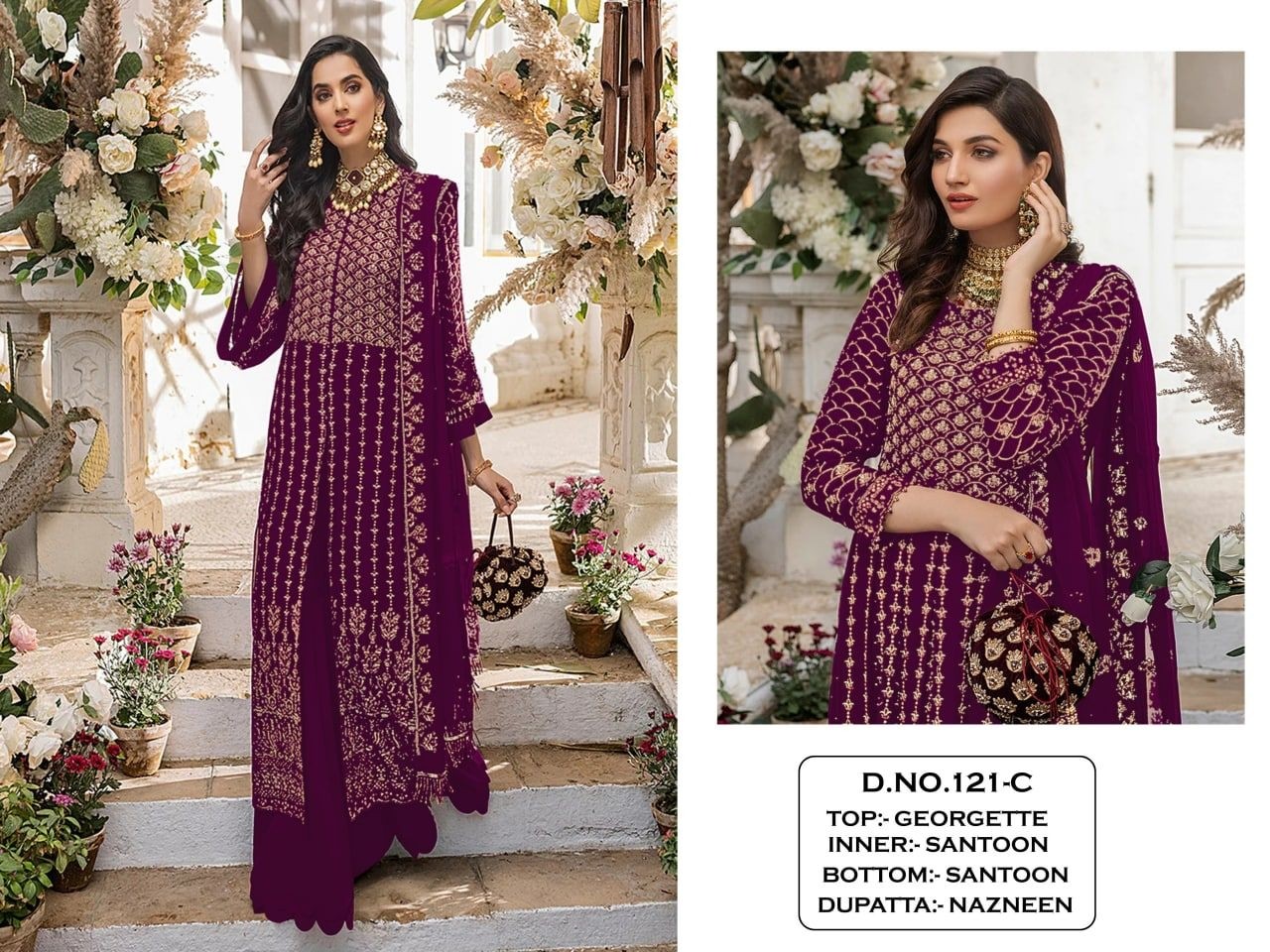 KALEESHA FASHION KF 121 TO 121 E PAKISTANI DRESSES SINGLE