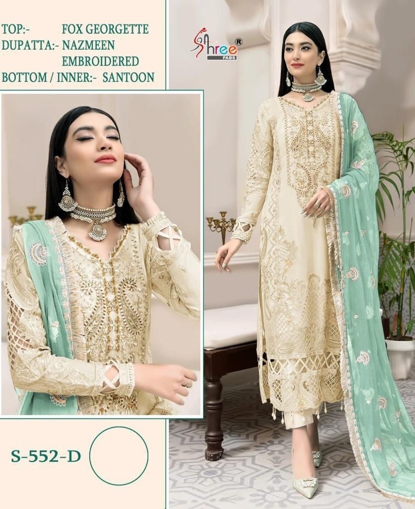 SHREE FABS S 552 D PAKISTANI DRESS WHOLESALER IN SURAT