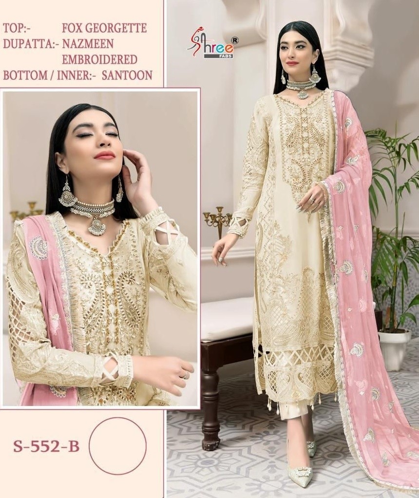 SHREE FABS S 552 B PAKISTANI DRESS WHOLESALER