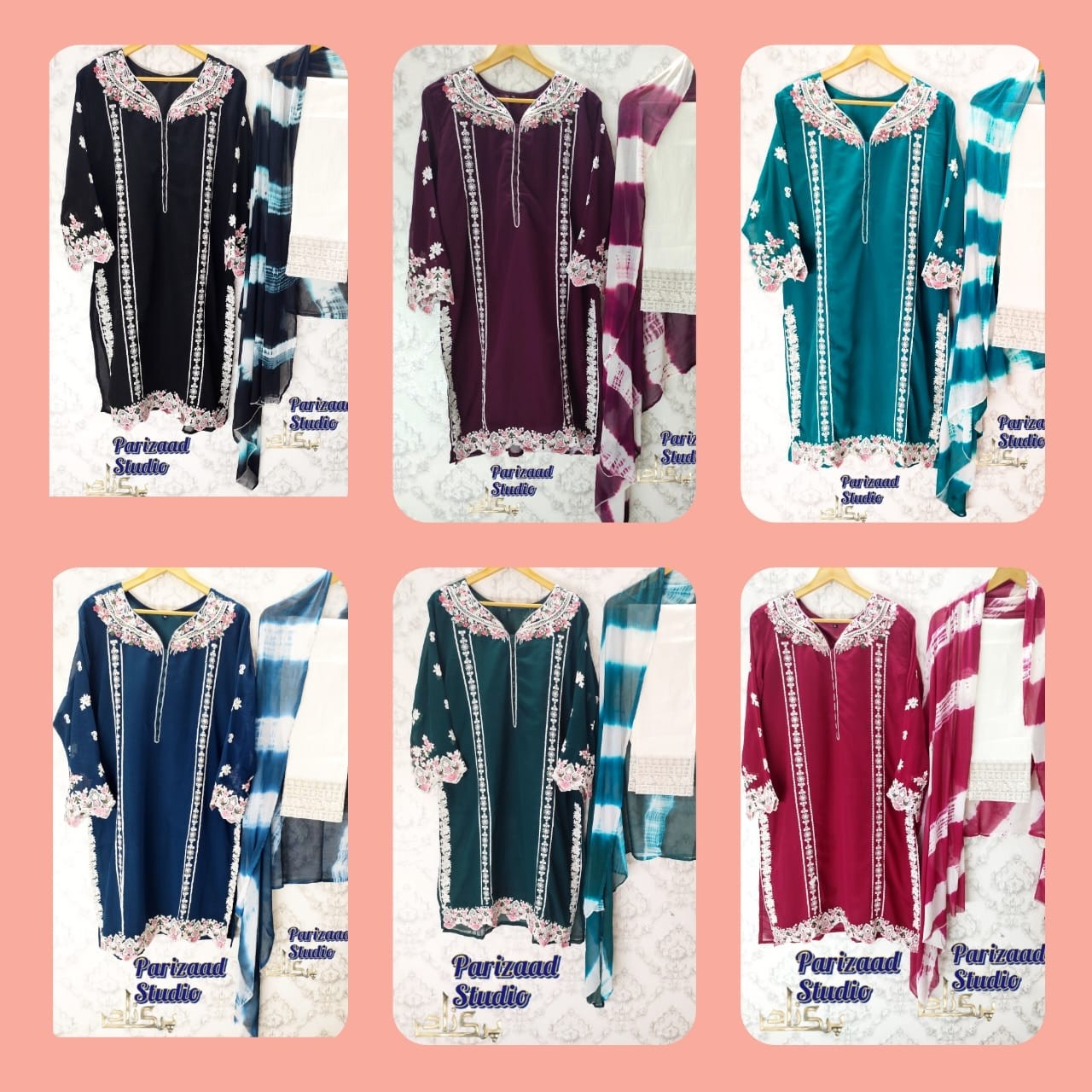 PRIZAAD STUDIO PZ 17 A TO 17 F SINGLE PIECE KURTIS