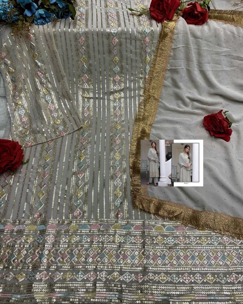 MISHAAL FAB 8025 A TO 8025 F SALWAR SUITS