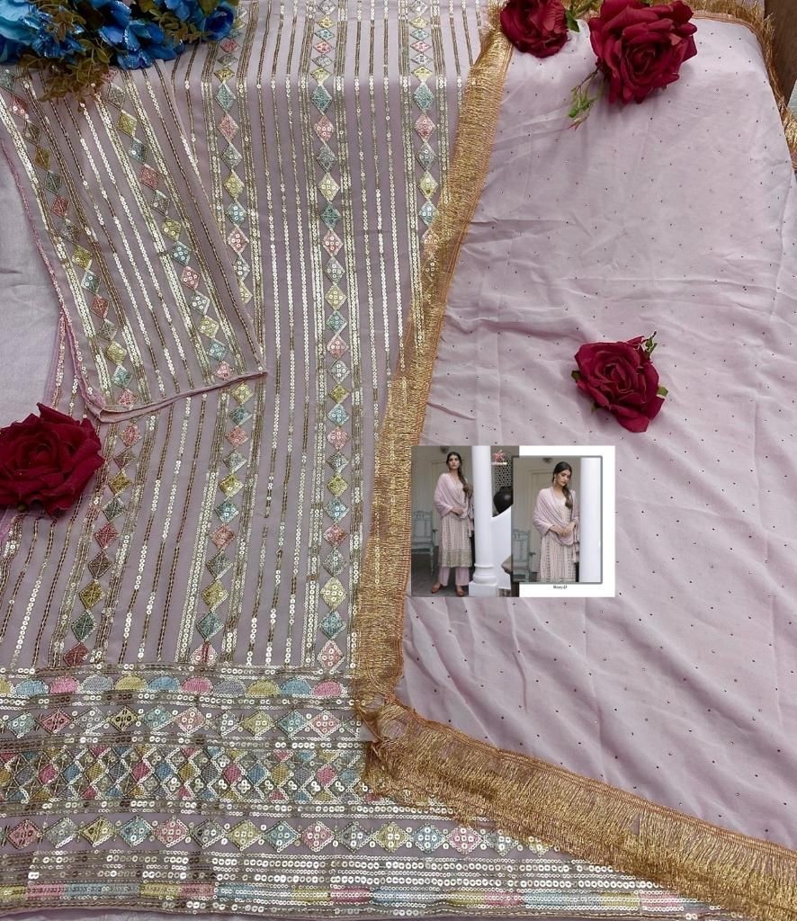 MISHAAL FAB 8025 A TO 8025 F SALWAR SUITS