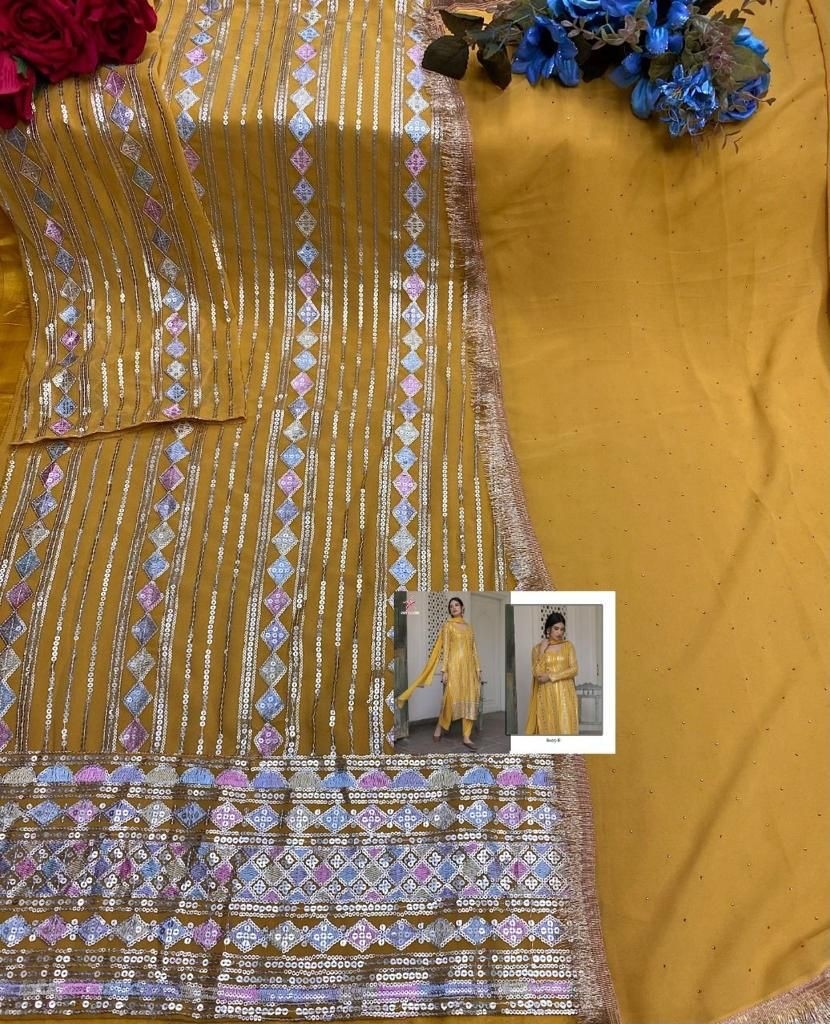 MISHAAL FAB 8025 A TO 8025 F SALWAR SUITS
