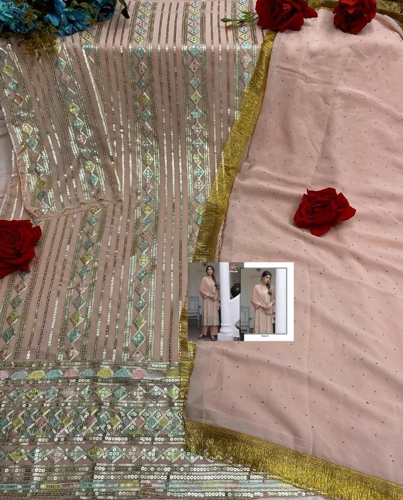 MISHAAL FAB 8025 A TO 8025 F SALWAR SUITS
