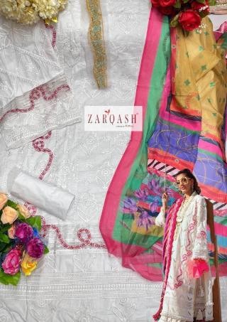 ZARQASH AZIZ LUXURY LAWN Z 2171 PAKISTANI SUITS BY SHOP