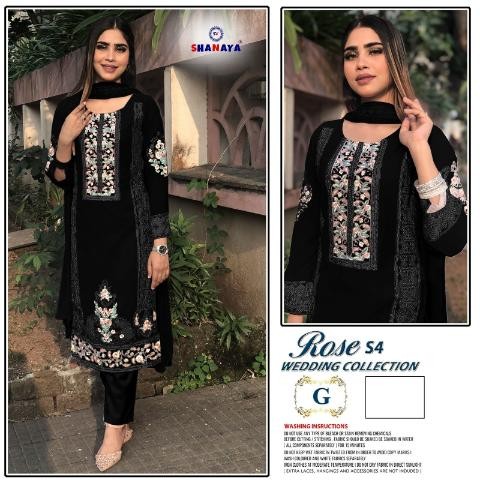 SHANAYA ROSE WEDDING COLLECTION S 54 G PAKISTANI SUITS WHOLESALE INDIA