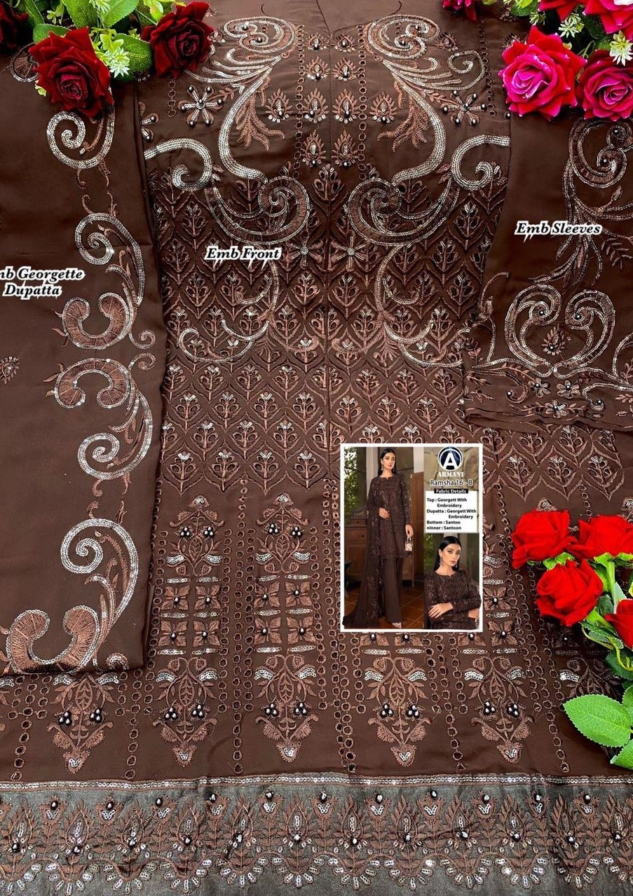 ARMANI RAMSHA 16 B PAKISTANI SALWAR SUITS