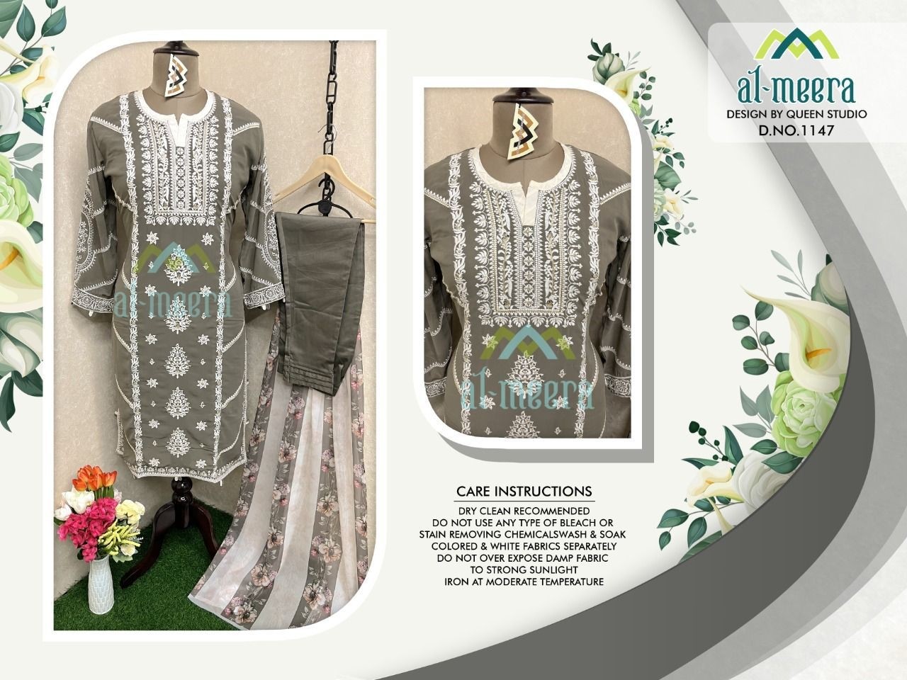 AL MEERA 1147 LATEST PAKISTANI KURTIS SINGLE PIECE