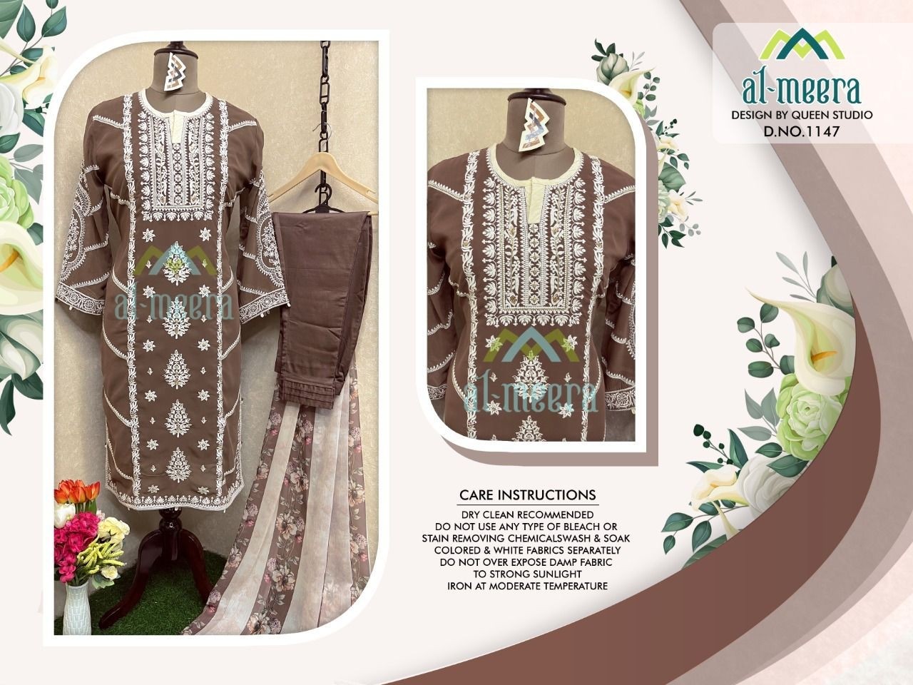 AL MEERA 1147 LATEST PAKISTANI KURTIS SINGLE PIECE