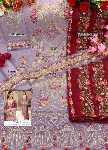 ZAHA 10047 RAMSHA VOL 13 PAKISTANI SUITS SINGLE