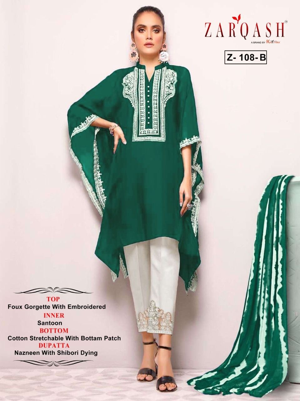 ZARQASH 108 A TO 108 H LATEST PAKISTANI KURTIS SINGLE PIECE