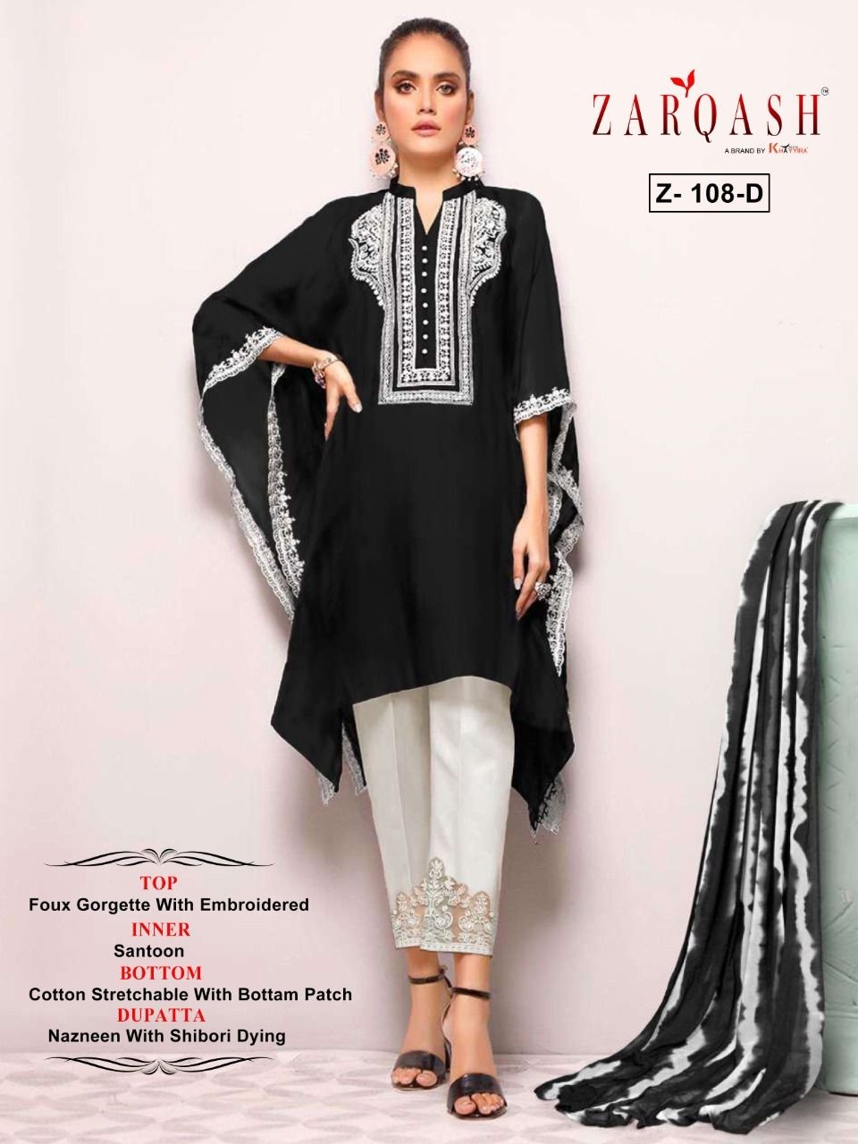 ZARQASH 108 A TO 108 H LATEST PAKISTANI KURTIS SINGLE PIECE