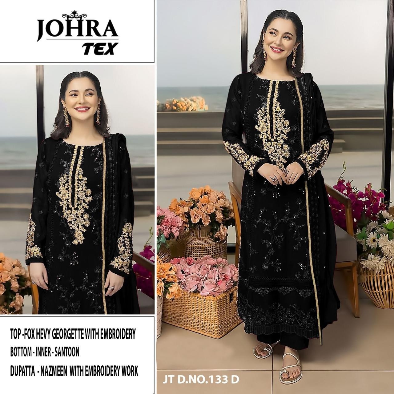 JOHRA TEX 133 D PAKISTANI SUITS LATEST DESIGN SURAT