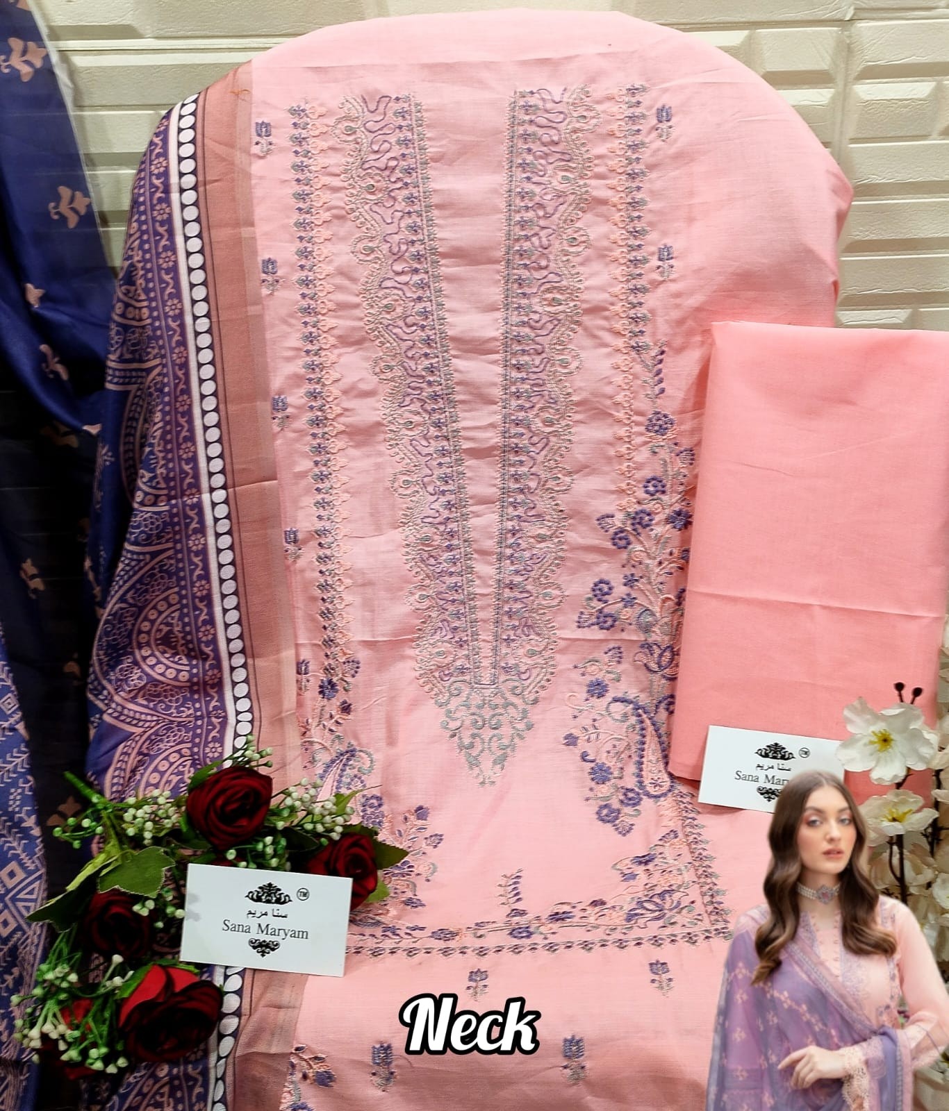 SANA MARYAM SM 138 RIWAYAT PAKISTANI SUITS COTTON