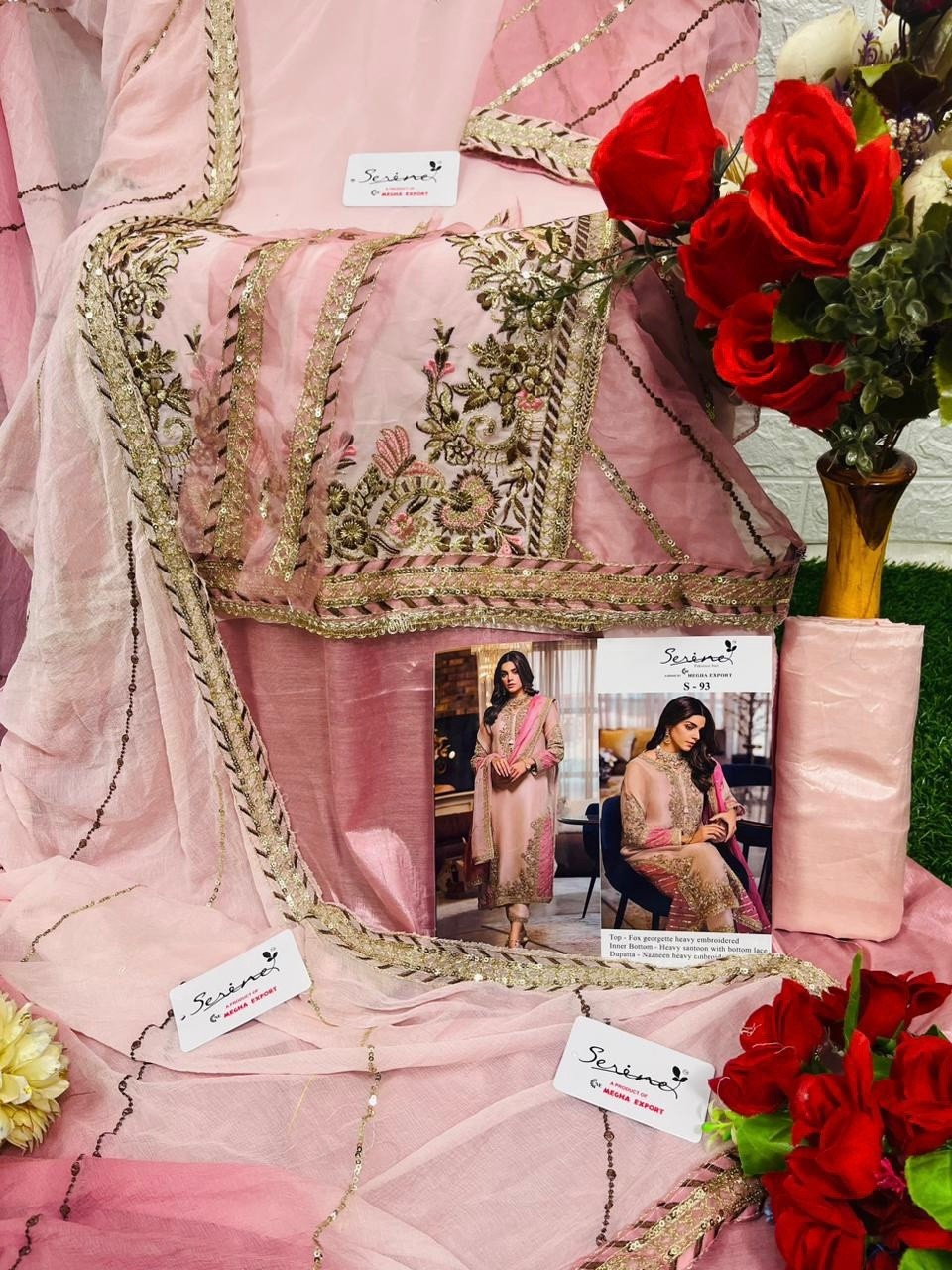 SERINE S 93 PAKISTANI SUITS LATEST SINGLE PIECE