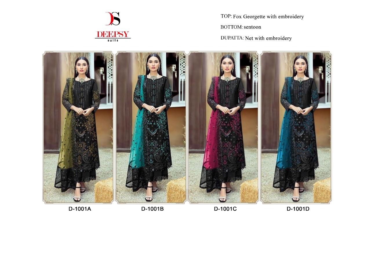 DEEPSY SUITS D 1001 A PAKISTANI SALWAR SUITS WHOLESALE