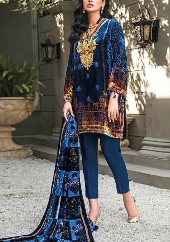 DEEPSY SUITS WINTER VELVET 1562 LATEST PAKISTANI SUITS WHOLESALE