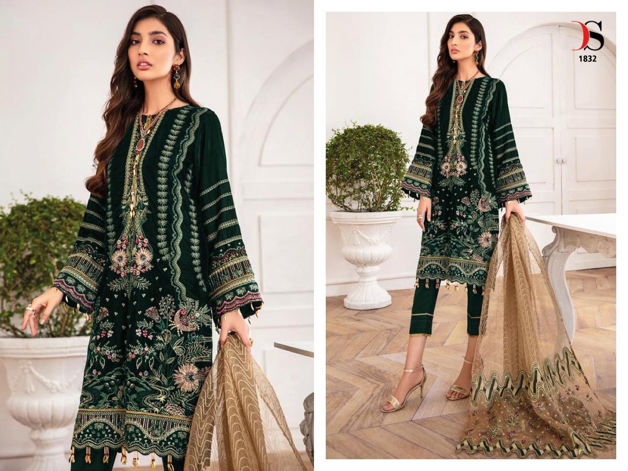 DEEPSY SUITS ANAYA 2 VELVET 1831 TO 1836 PAKISTANI SUITS SINGLE