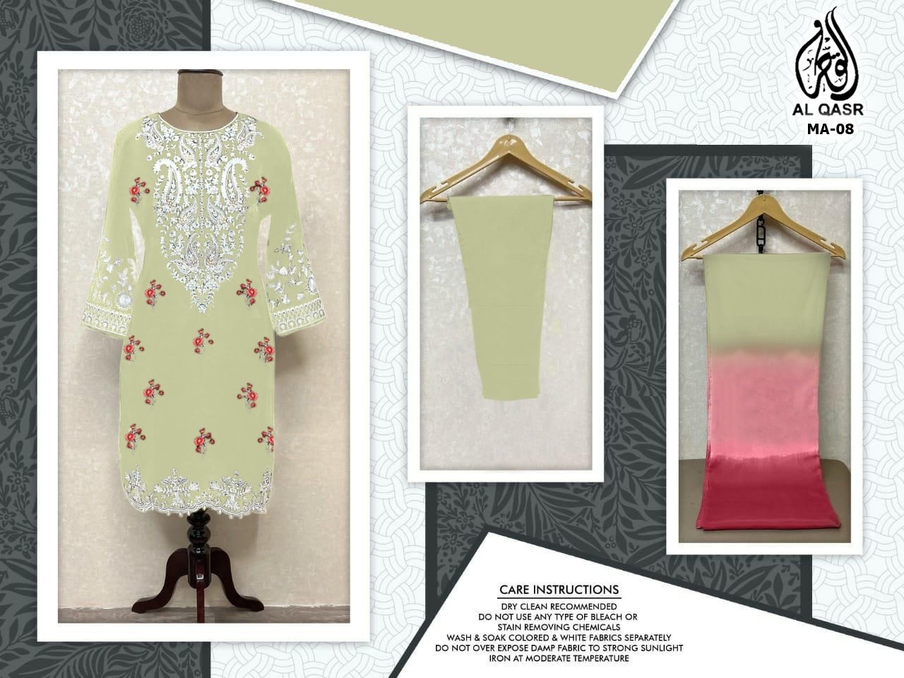 AL QASR M 08 LATEST PAKISTANI KURTIS SINGLE PIECE