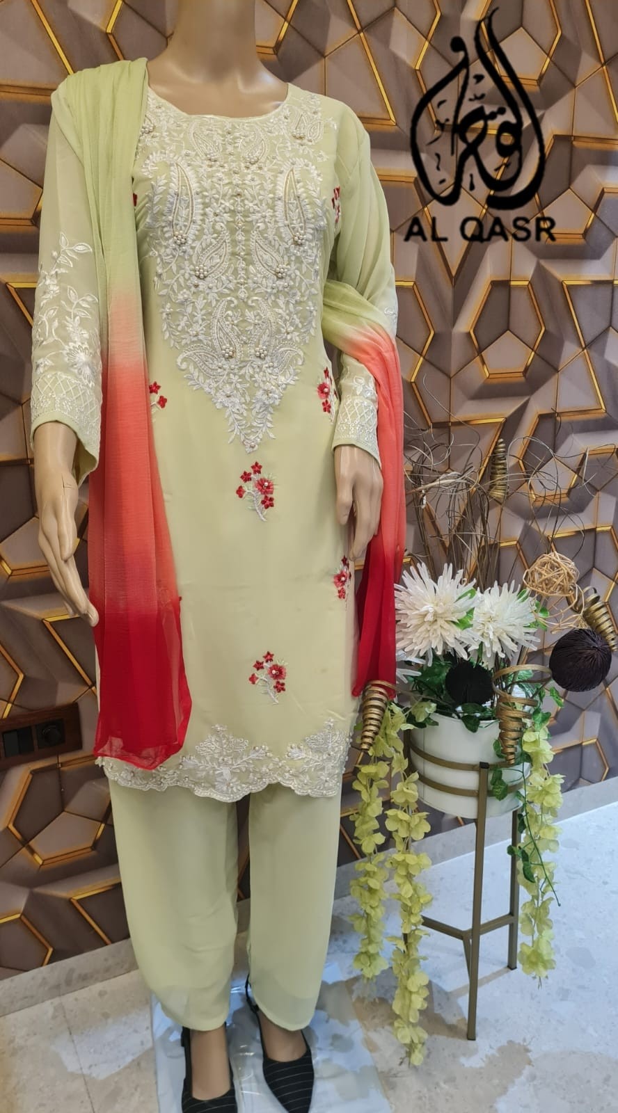 AL QASR M 08 LATEST PAKISTANI KURTIS SINGLE PIECE