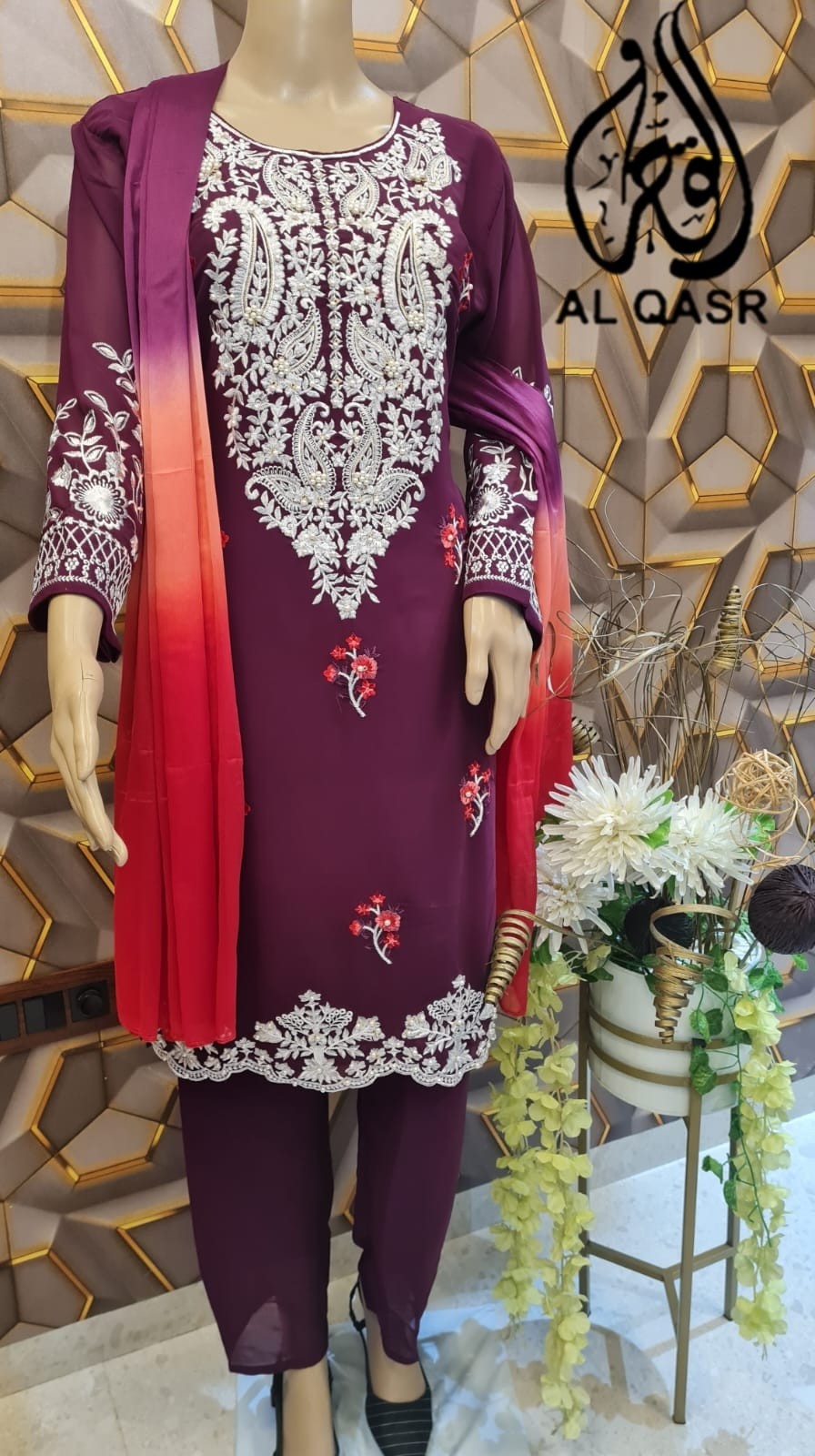 AL QASR M 08 LATEST PAKISTANI KURTIS SINGLE PIECE