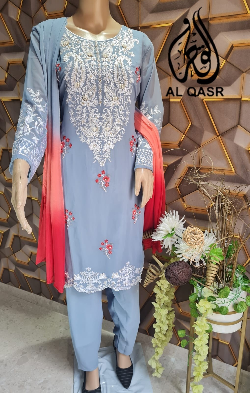 AL QASR M 08 LATEST PAKISTANI KURTIS SINGLE PIECE