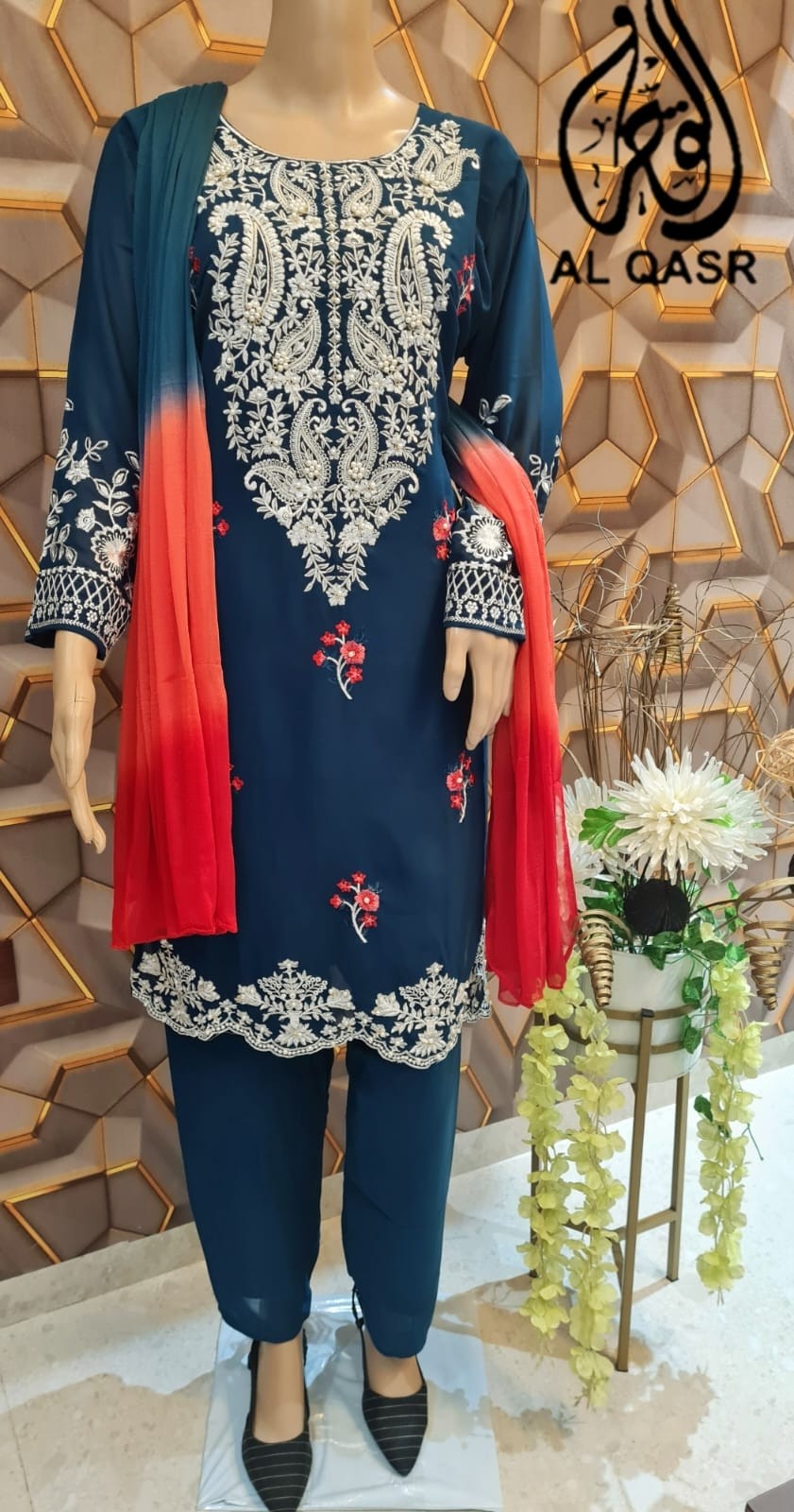 AL QASR M 08 LATEST PAKISTANI KURTIS SINGLE PIECE