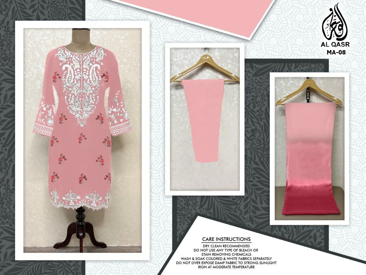 AL QASR M 08 LATEST PAKISTANI KURTIS SINGLE PIECE
