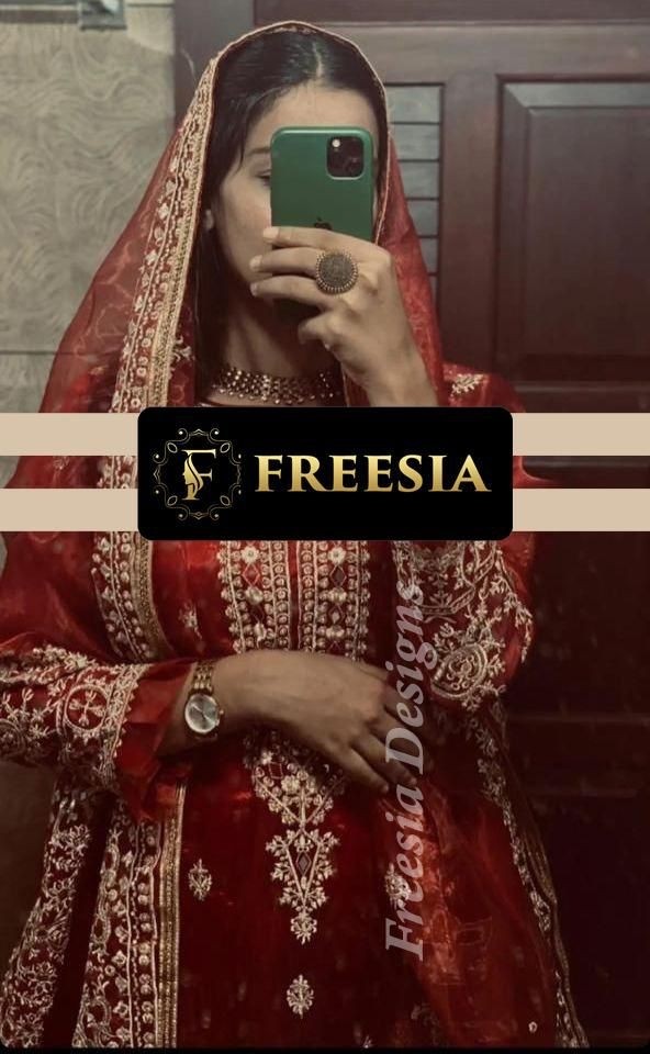 FREESIA DESIGNS SADABAHAR SERIES 2 RANI PINK PAKISTANI DRESS