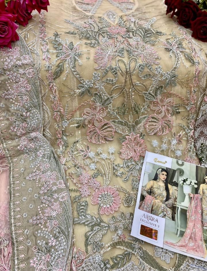 COSMOS EXCLUSIVE 3 HIT PAKISTANI SALWAR SUITS ONLINE SHOPPING