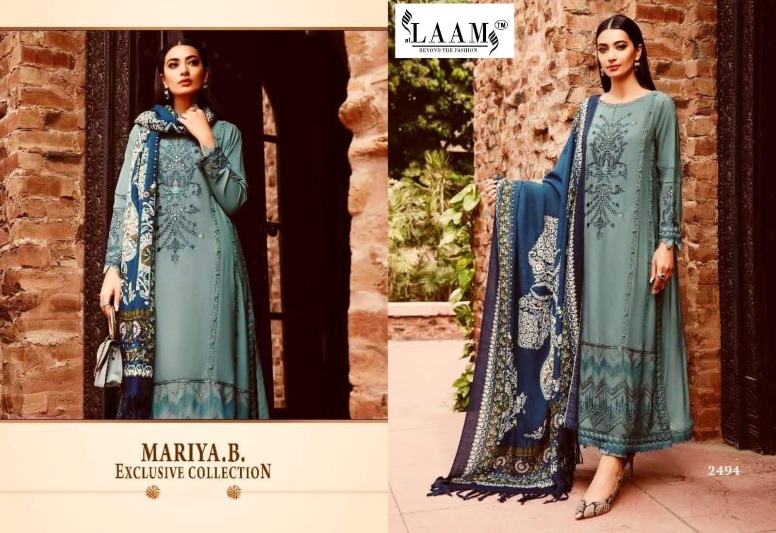 AL LAAM MARIA B 2494 REYON COTTON SUITS SURAT