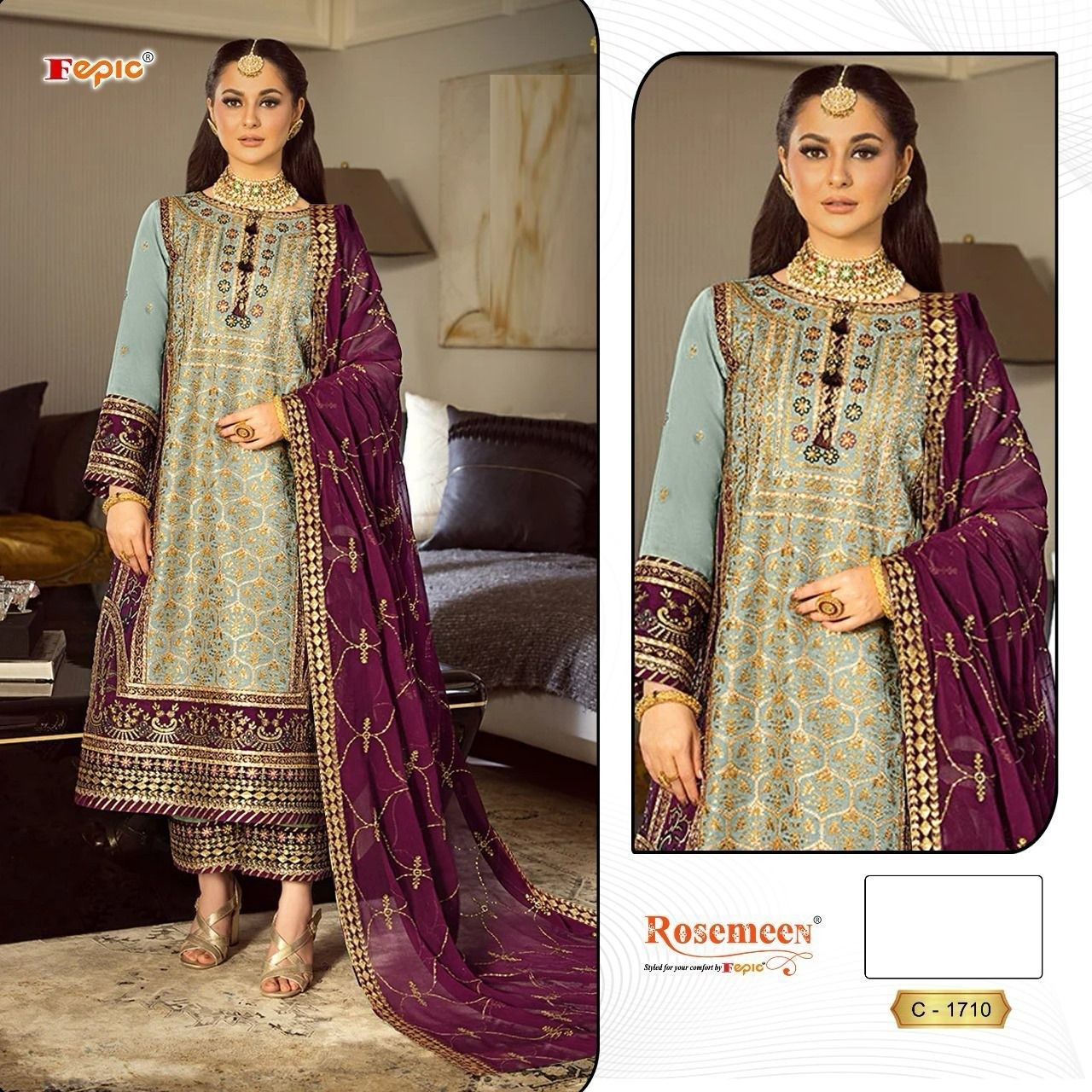 FEPIC ROSEMEEN 1710 SALWAR SUITS SINGLE PIECE