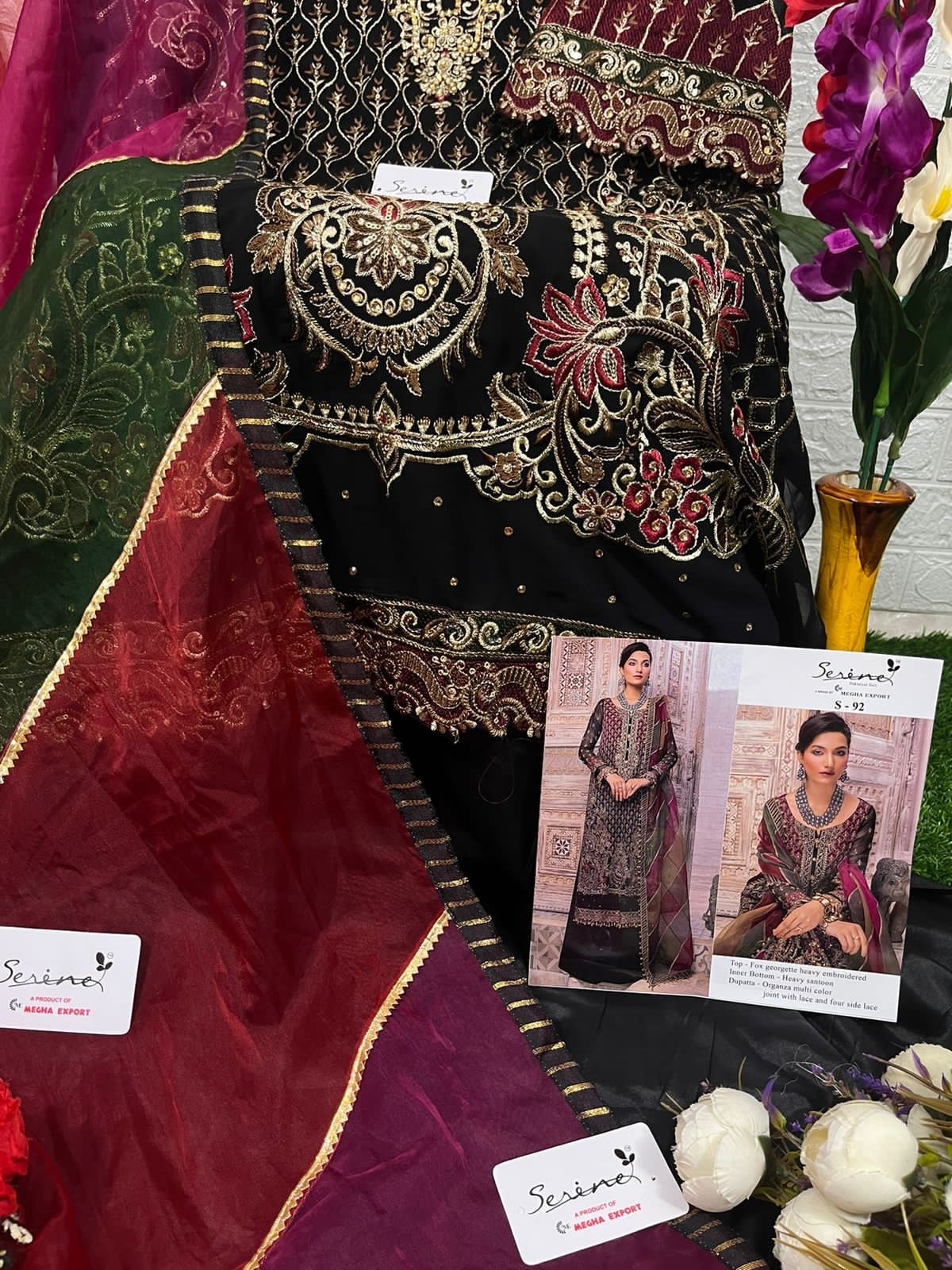 SERINE S 92 PAKISTANI SUITS SINGLE PIECE