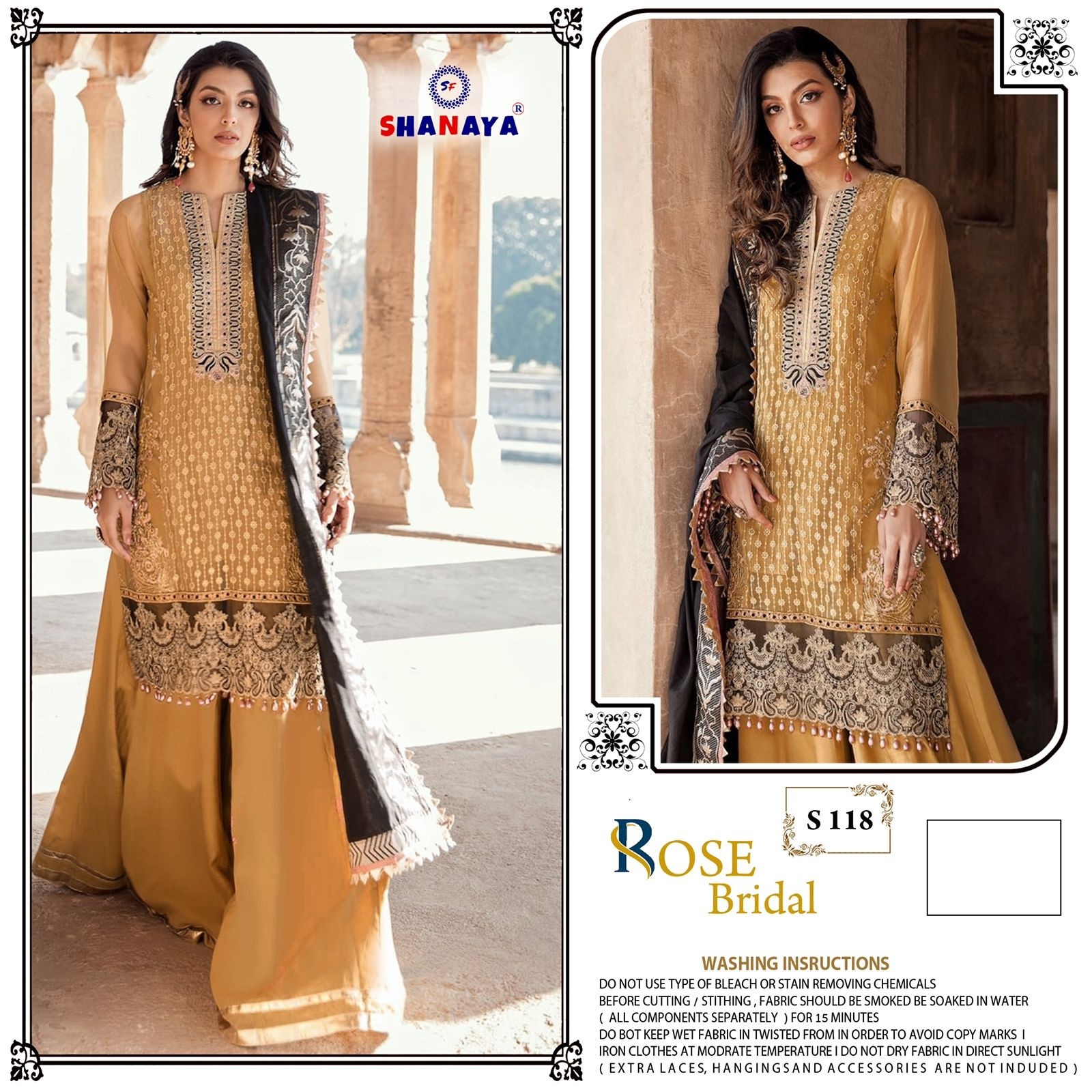 SHANAYA ROSE BRIDAL S 118 PAKISTANI SUITS SUPPLIER