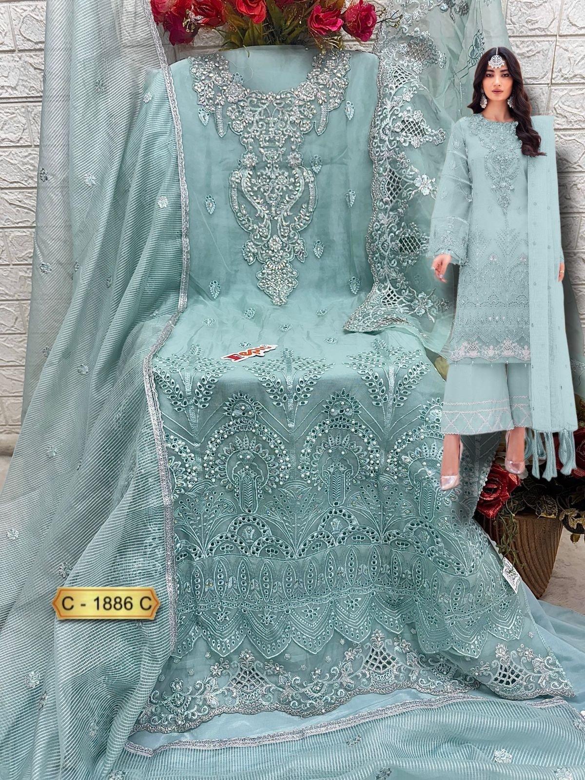 FEPIC ROSEMEEN 1886 PAKISTANI SUITS SINGLE