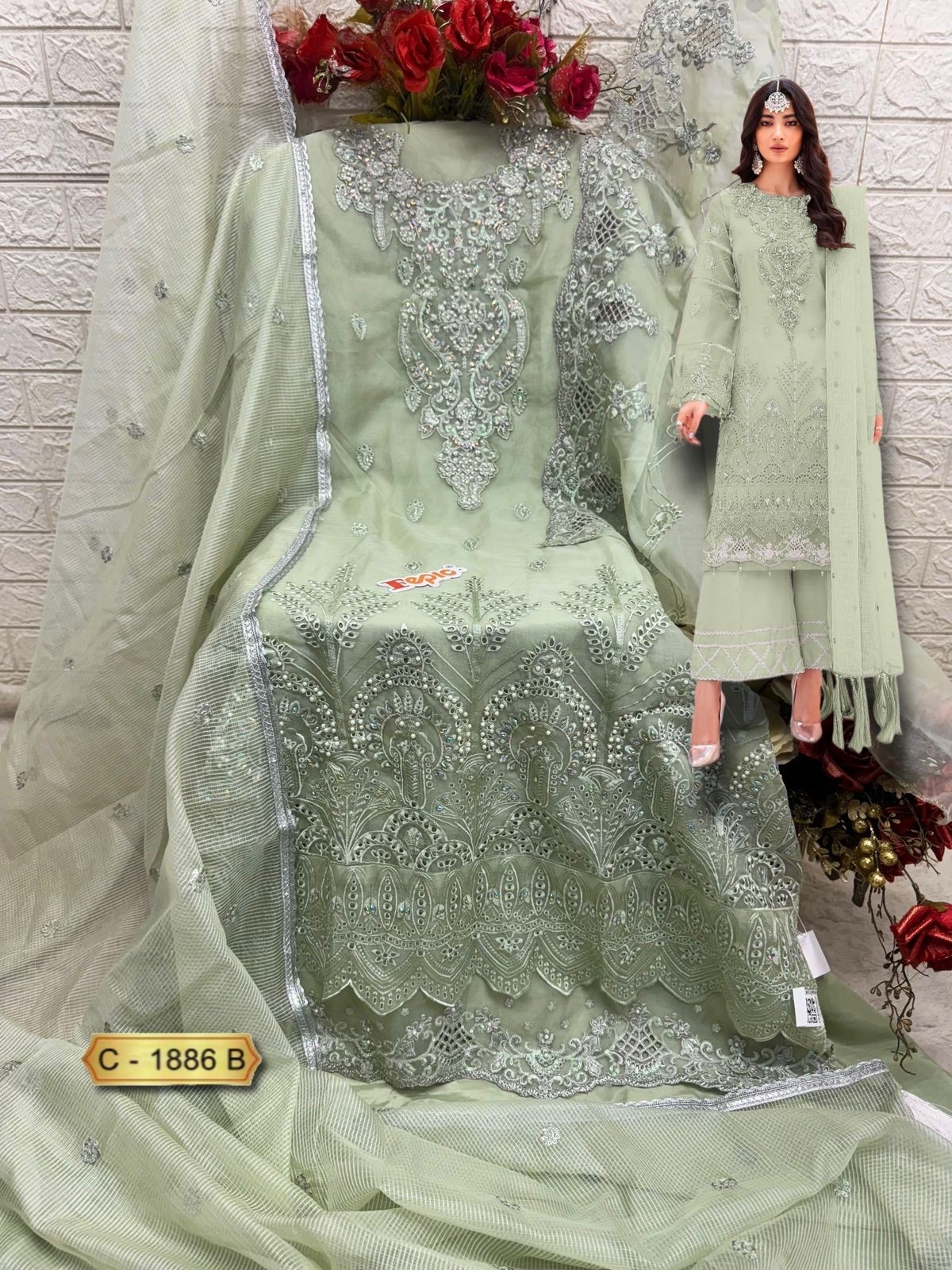 FEPIC ROSEMEEN 1886 PAKISTANI SUITS SINGLE