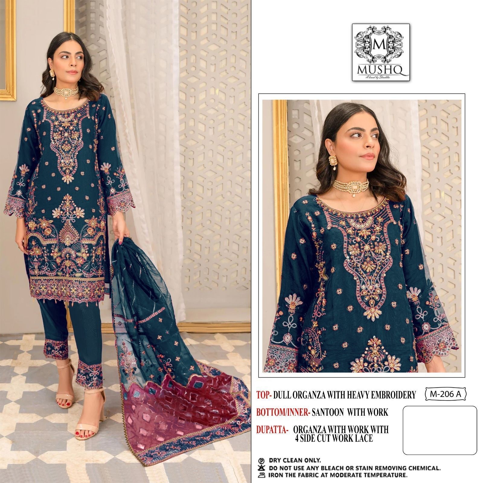 MUSHQ M 206 A SALWAR SUITS WHOLESALER BY ONLINE