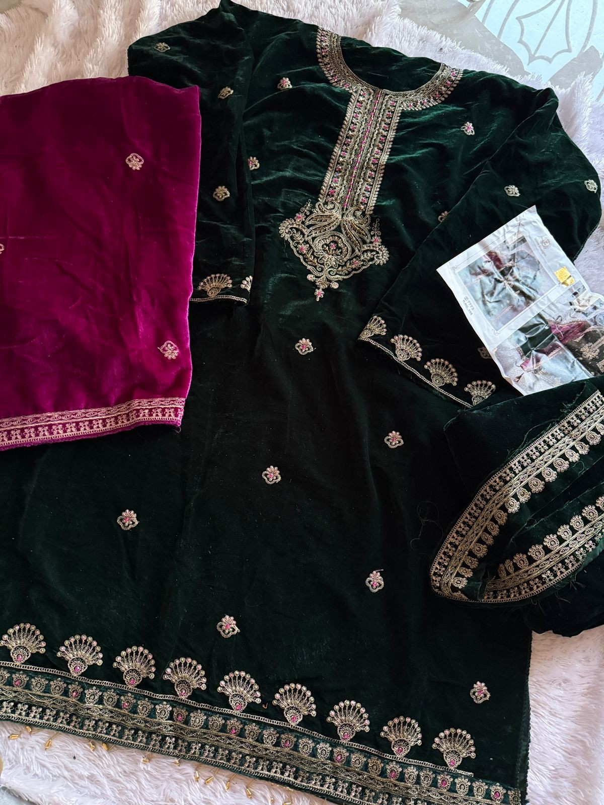 ZIAAZ DESIGNS 659 VELVET PAKISTANI DRESSES WHOLESALE